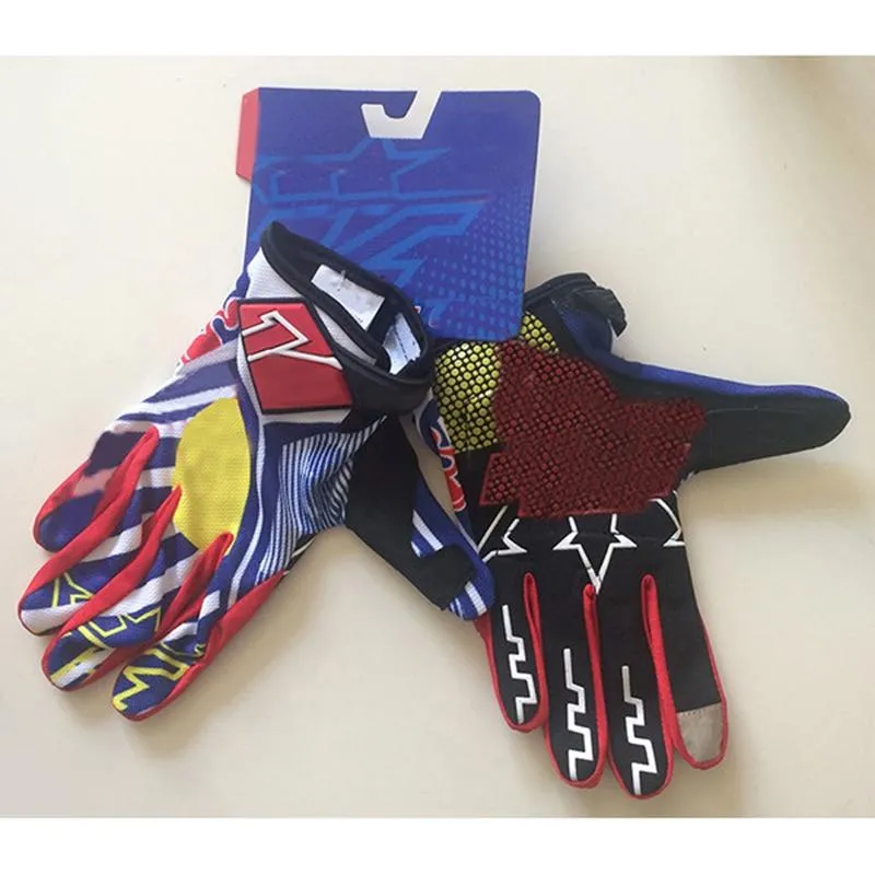 Ein Paar Fahrradhandschuhe 3D-Druck MTB Fahrrad Sport Stoßfeste Vollfinger-Wanderhandschuhe aus Mesh