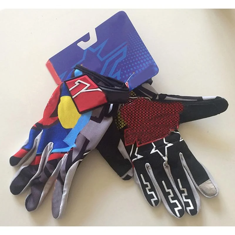 Ein Paar Fahrradhandschuhe 3D-Druck MTB Fahrrad Sport Stoßfeste Vollfinger-Wanderhandschuhe aus Mesh