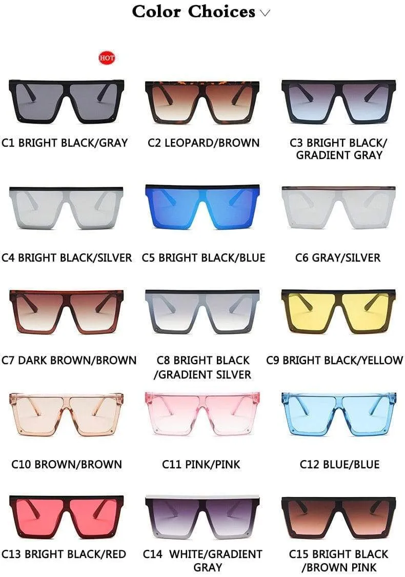 Vintage Männliche Flache Oberseite Sonnenbrille Männer Marke Schwarze Quadratische Schattierungen UV400 Gradienten Sonnenbrille Für Männer Coole Einteilige Designer