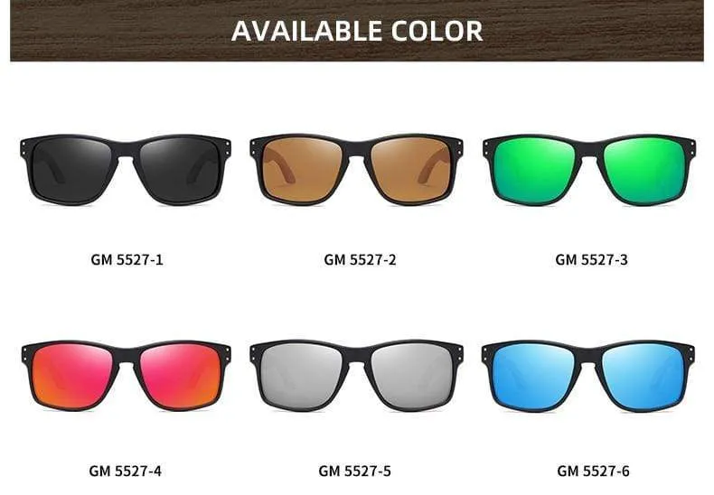 Design Buchenholz handgefertigte Sonnenbrille Männer polarisierte Brille Outdoor Autofahren Sonnenbrille verstärktes Scharnier