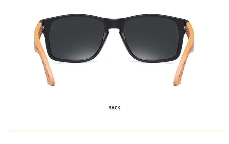 Design Buchenholz handgefertigte Sonnenbrille Männer polarisierte Brille Outdoor Autofahren Sonnenbrille verstärktes Scharnier