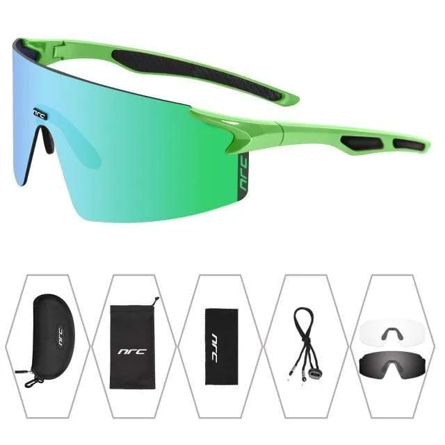 3 Linsen UV400 Fahrradsonnenbrille TR90 Sport Fahrradbrille MTB Mountainbike Angeln Wandern Reitbrille für Männer Frauen