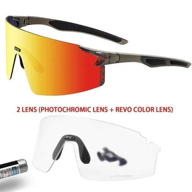 3 Linsen UV400 Fahrradsonnenbrille TR90 Sport Fahrradbrille MTB Mountainbike Angeln Wandern Reitbrille für Männer Frauen