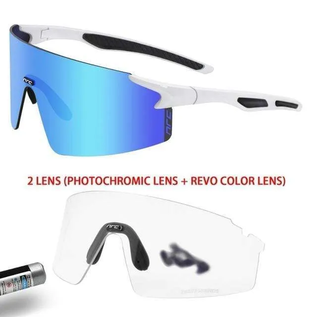 3 Linsen UV400 Fahrradsonnenbrille TR90 Sport Fahrradbrille MTB Mountainbike Angeln Wandern Reitbrille für Männer Frauen