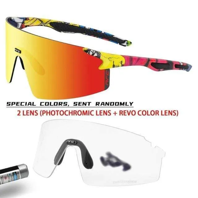 3 Linsen UV400 Fahrradsonnenbrille TR90 Sport Fahrradbrille MTB Mountainbike Angeln Wandern Reitbrille für Männer Frauen