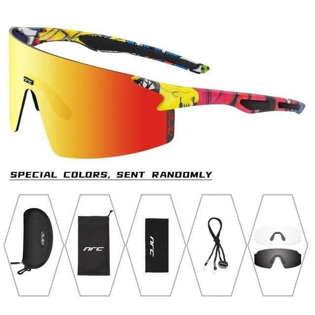3 Linsen UV400 Fahrradsonnenbrille TR90 Sport Fahrradbrille MTB Mountainbike Angeln Wandern Reitbrille für Männer Frauen