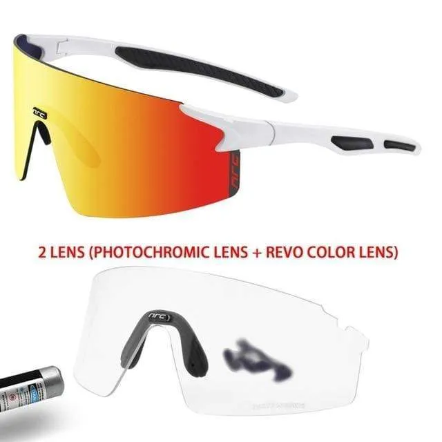 3 Linsen UV400 Fahrradsonnenbrille TR90 Sport Fahrradbrille MTB Mountainbike Angeln Wandern Reitbrille für Männer Frauen
