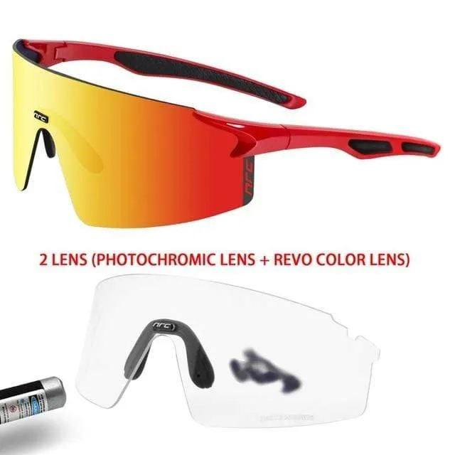 3 Linsen UV400 Fahrradsonnenbrille TR90 Sport Fahrradbrille MTB Mountainbike Angeln Wandern Reitbrille für Männer Frauen
