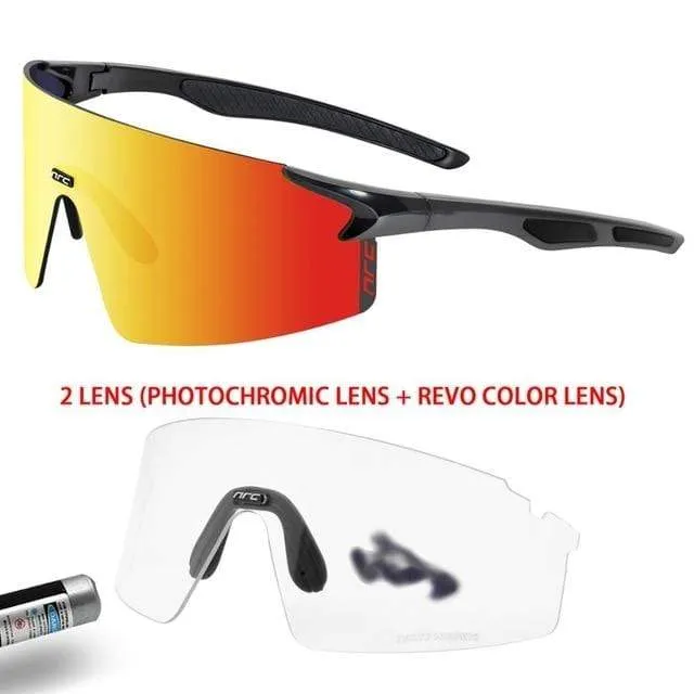 3 Linsen UV400 Fahrradsonnenbrille TR90 Sport Fahrradbrille MTB Mountainbike Angeln Wandern Reitbrille für Männer Frauen