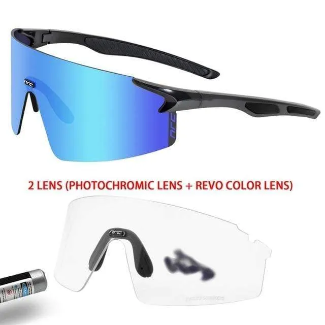 3 Linsen UV400 Fahrradsonnenbrille TR90 Sport Fahrradbrille MTB Mountainbike Angeln Wandern Reitbrille für Männer Frauen