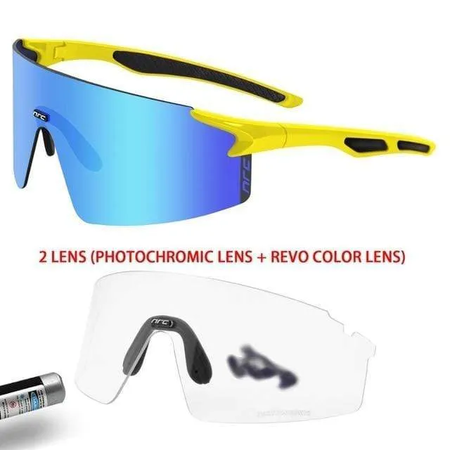 3 Linsen UV400 Fahrradsonnenbrille TR90 Sport Fahrradbrille MTB Mountainbike Angeln Wandern Reitbrille für Männer Frauen