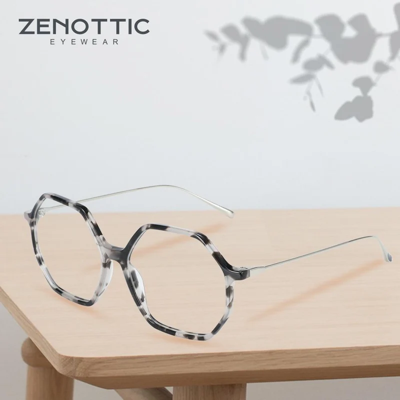 Anti-Blaulicht-Schutzbrille für Damen, Übergröße, sechseckig, Computer-Gaming-Brille, Männer, Strahlenschutzbrille