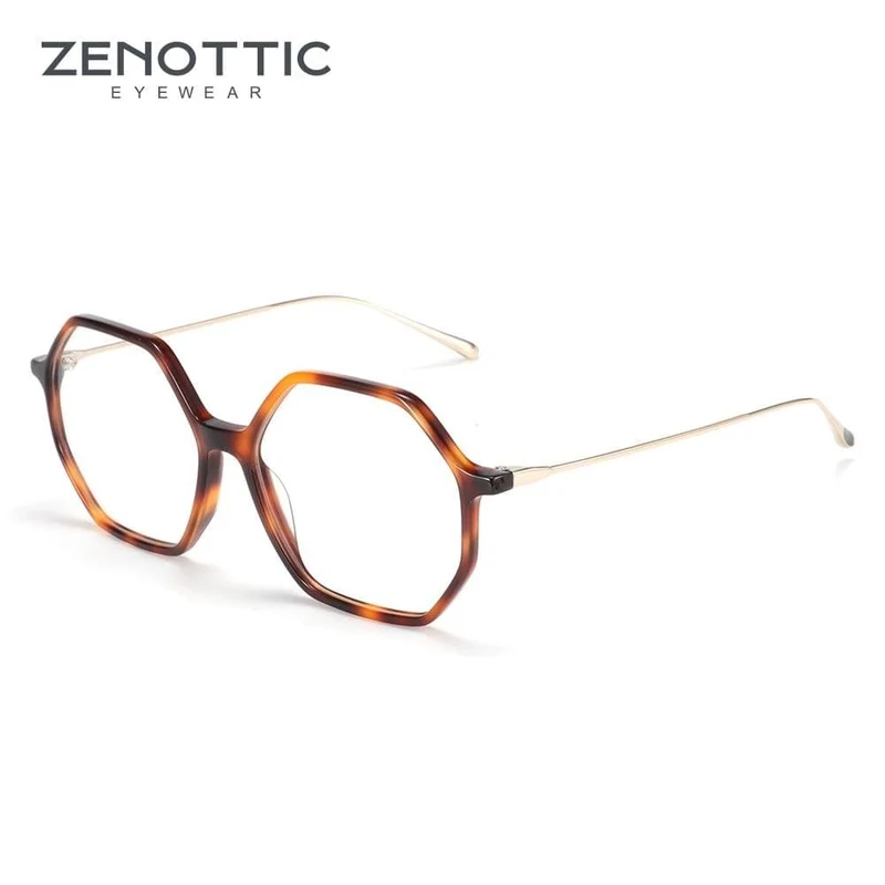 Anti-Blaulicht-Schutzbrille für Damen, Übergröße, sechseckig, Computer-Gaming-Brille, Männer, Strahlenschutzbrille