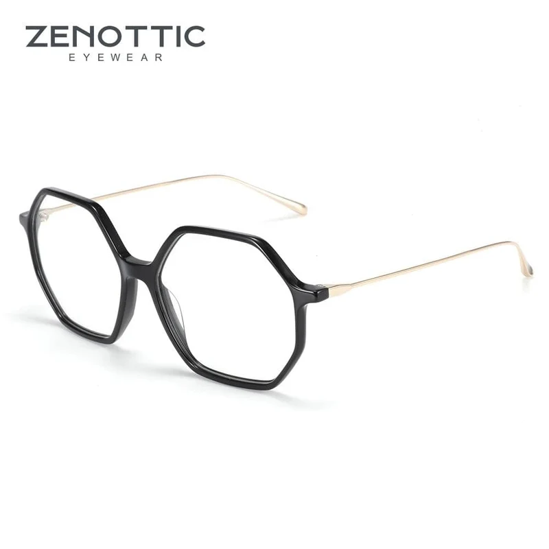 Anti-Blaulicht-Schutzbrille für Damen, Übergröße, sechseckig, Computer-Gaming-Brille, Männer, Strahlenschutzbrille