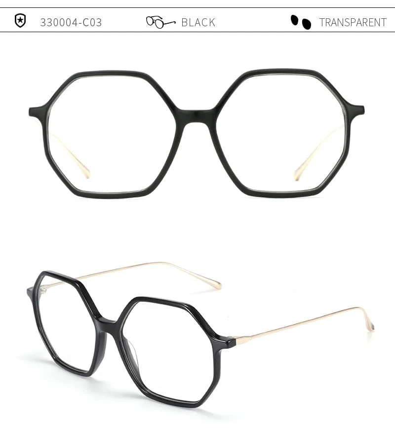 Anti-Blaulicht-Schutzbrille für Damen, Übergröße, sechseckig, Computer-Gaming-Brille, Männer, Strahlenschutzbrille