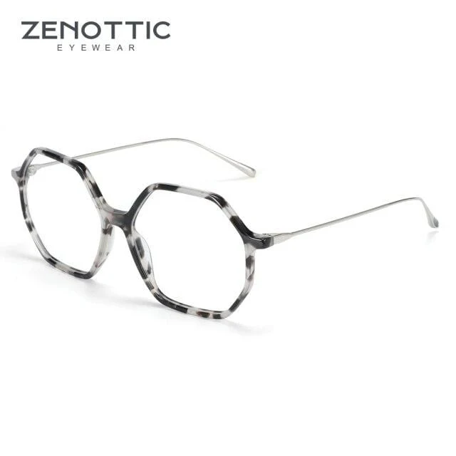 Anti-Blaulicht-Schutzbrille für Damen, Übergröße, sechseckig, Computer-Gaming-Brille, Männer, Strahlenschutzbrille