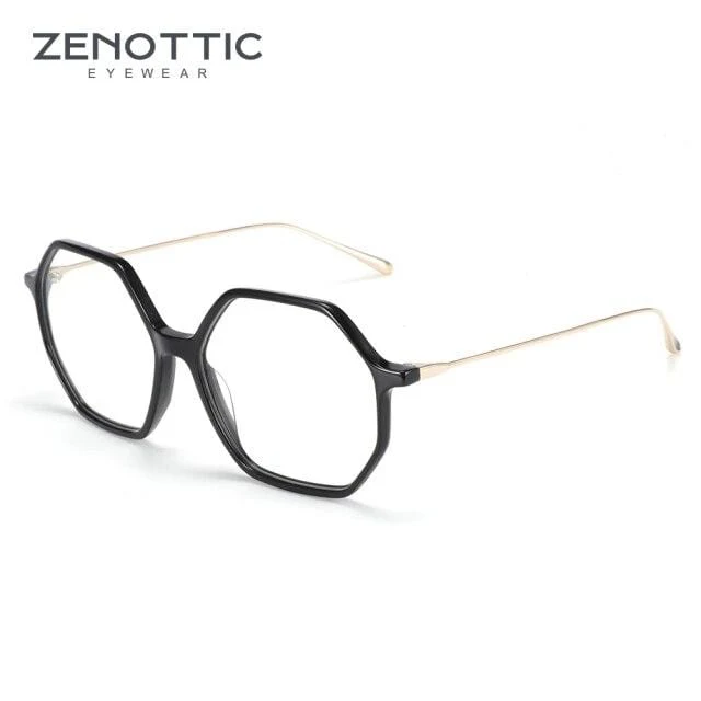 Anti-Blaulicht-Schutzbrille für Damen, Übergröße, sechseckig, Computer-Gaming-Brille, Männer, Strahlenschutzbrille