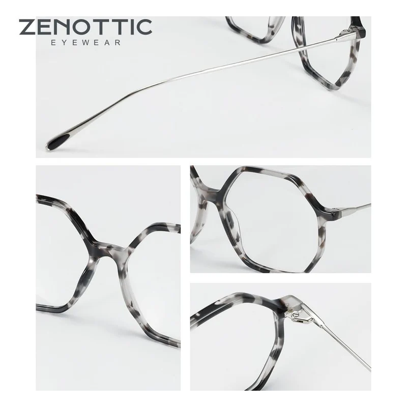 Anti-Blaulicht-Schutzbrille für Damen, Übergröße, sechseckig, Computer-Gaming-Brille, Männer, Strahlenschutzbrille