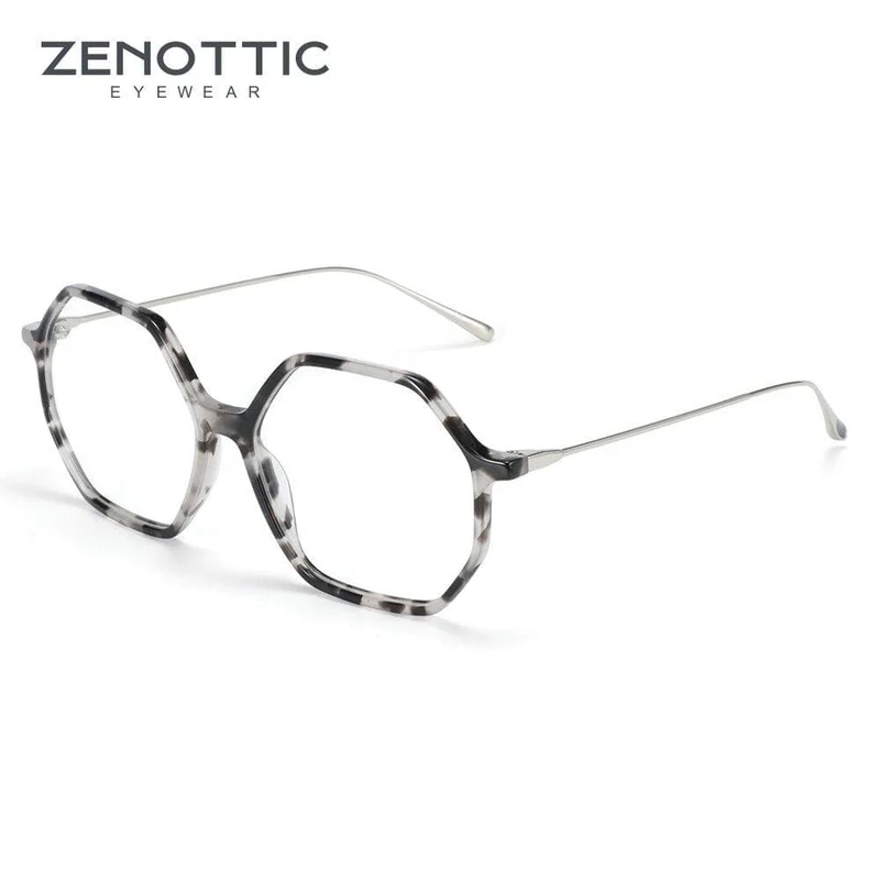 Anti-Blaulicht-Schutzbrille für Damen, Übergröße, sechseckig, Computer-Gaming-Brille, Männer, Strahlenschutzbrille