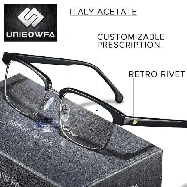 Europa High end Italien Acetat Optische Brillen Rahmen Retro Optische Brillen Rahmen Männer Myopie Klare Brillen Rahmen