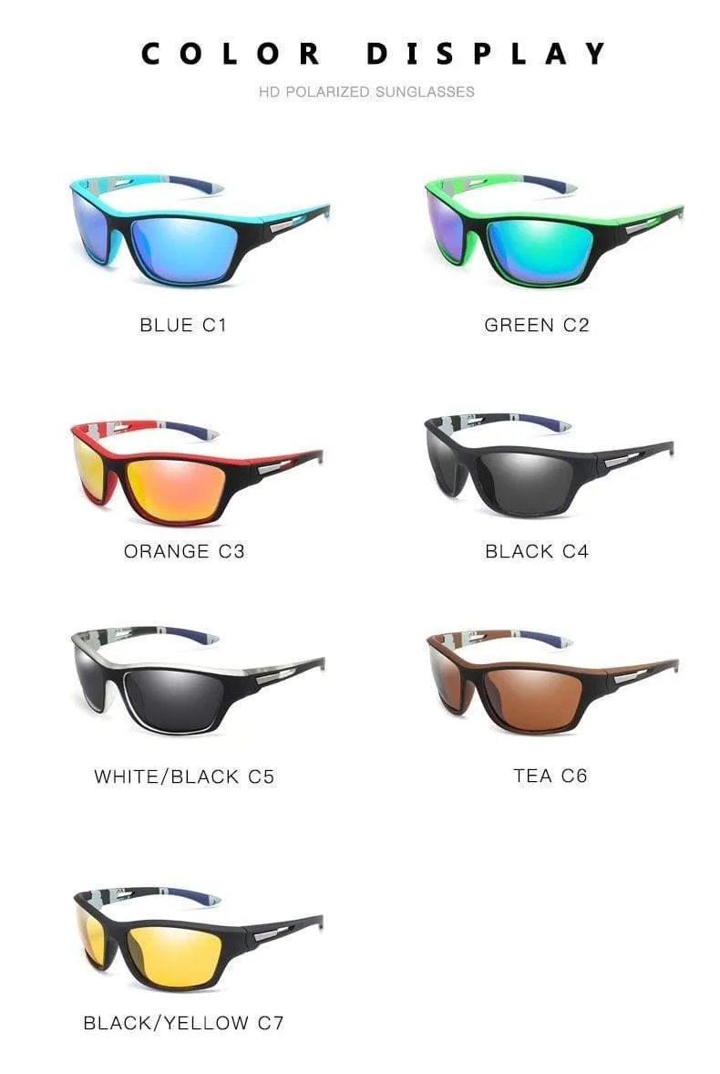 Sonnenbrillen für Männer Polarisierte Sonnenbrillen 2021 Marke Autofahren Anti-Glare Sonnenbrillen Männlich Schwarz Sport Angelbrille UV400