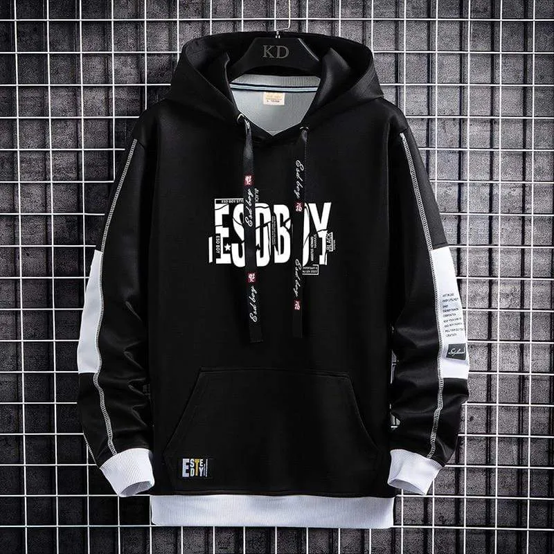 Brief Drucken Herren Hoodies 2021 Japanischen Stil Hip Hop Casual Sweatshirts Streetwear Männlichen Hoodies Harajuku Pullover Tops
