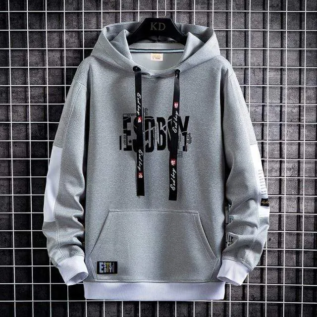 Brief Drucken Herren Hoodies 2021 Japanischen Stil Hip Hop Casual Sweatshirts Streetwear Männlichen Hoodies Harajuku Pullover Tops