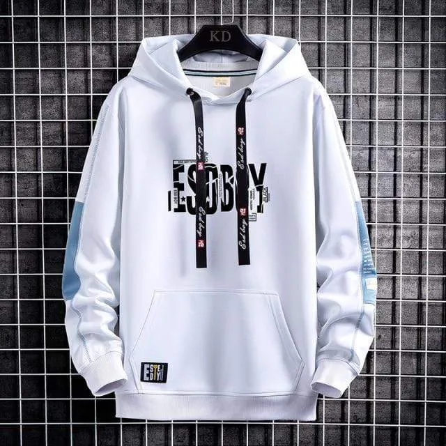 Brief Drucken Herren Hoodies 2021 Japanischen Stil Hip Hop Casual Sweatshirts Streetwear Männlichen Hoodies Harajuku Pullover Tops