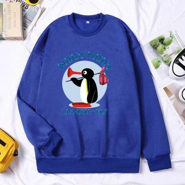 Mother Runaway Herren Marke Hoodies Sweatshirt Herbst Winter Crewneck Rundhals Pullover Streetwear Trainingsanzug