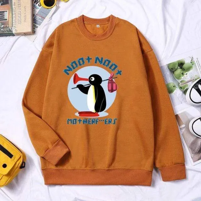 Mother Runaway Herren Marke Hoodies Sweatshirt Herbst Winter Crewneck Rundhals Pullover Streetwear Trainingsanzug