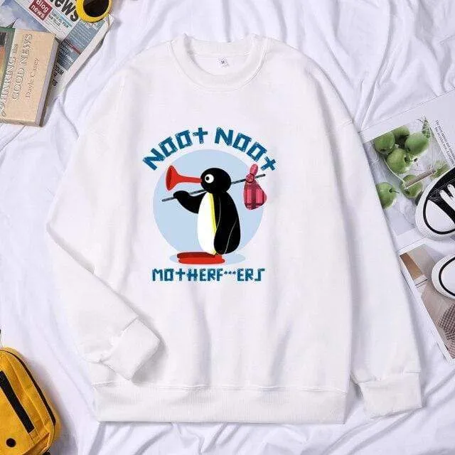 Mother Runaway Herren Marke Hoodies Sweatshirt Herbst Winter Crewneck Rundhals Pullover Streetwear Trainingsanzug