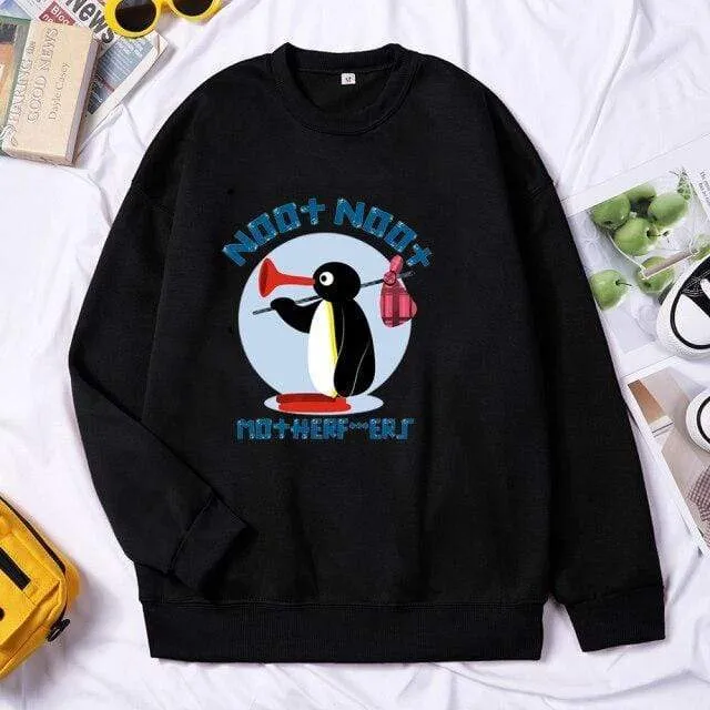 Mother Runaway Herren Marke Hoodies Sweatshirt Herbst Winter Crewneck Rundhals Pullover Streetwear Trainingsanzug