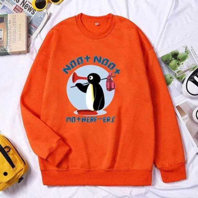 Mother Runaway Herren Marke Hoodies Sweatshirt Herbst Winter Crewneck Rundhals Pullover Streetwear Trainingsanzug