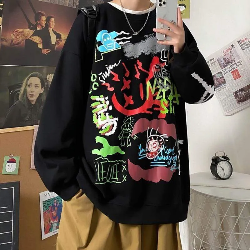 Hoodie Sweatshirt Herren Hip Hop Pullover Hoodies Streetwear Casual Fashion Kleidung Colorblock Hoodie Baumwolle
