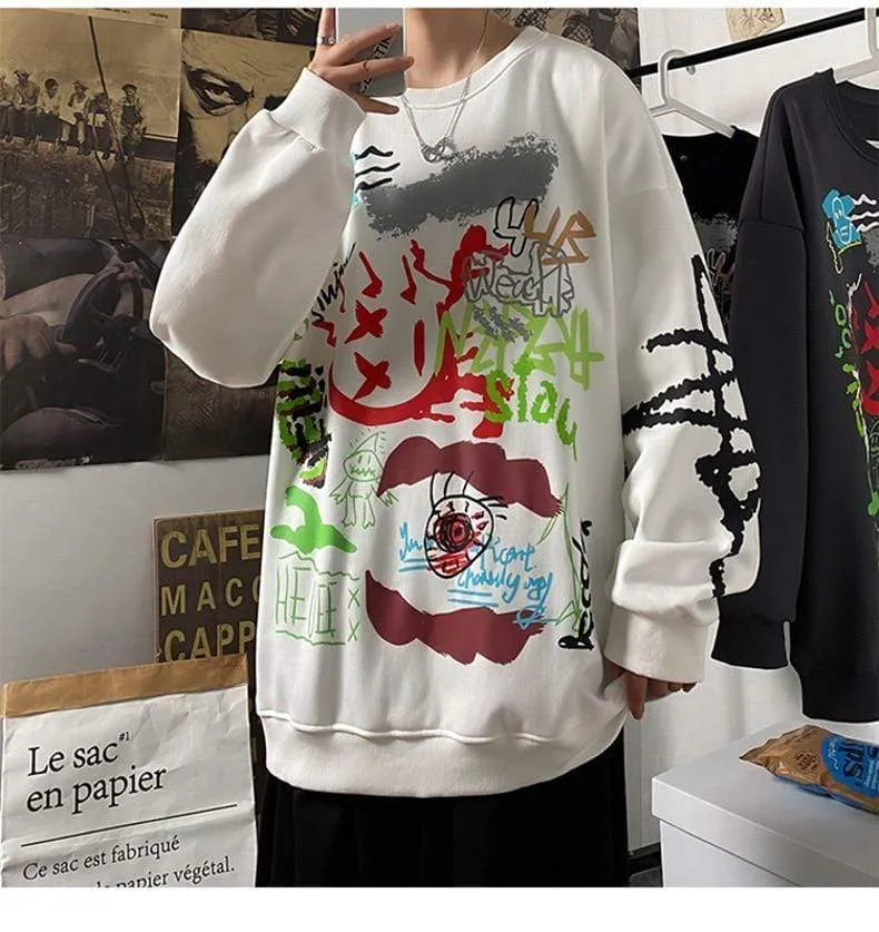Hoodie Sweatshirt Herren Hip Hop Pullover Hoodies Streetwear Casual Fashion Kleidung Colorblock Hoodie Baumwolle