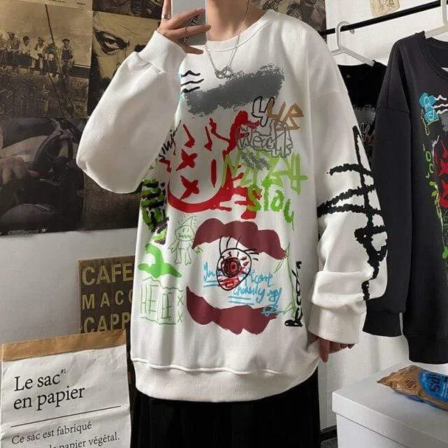 Hoodie Sweatshirt Herren Hip Hop Pullover Hoodies Streetwear Casual Fashion Kleidung Colorblock Hoodie Baumwolle