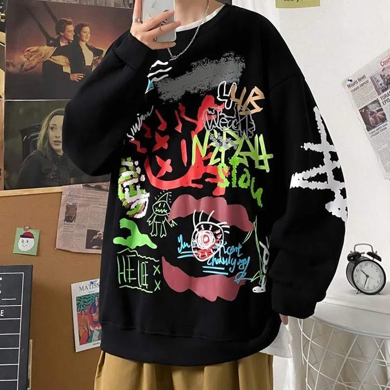 Hoodie Sweatshirt Herren Hip Hop Pullover Hoodies Streetwear Casual Fashion Kleidung Colorblock Hoodie Baumwolle