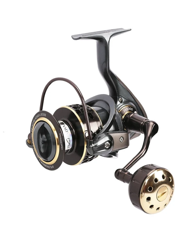 Jaguar 1000 2000 3000 9 + 1BB Angeln Spinning Reel Karpfen Salzwasser Angeln Reel Spinning Metall Griff 2 Spool Rollen Spule