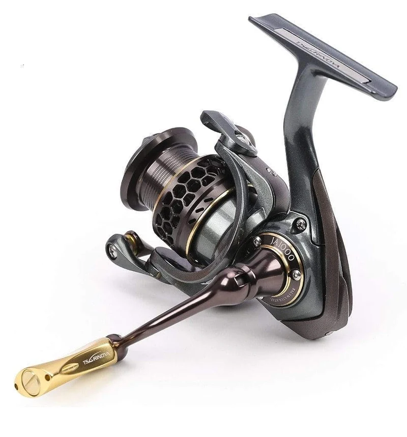 Jaguar 1000 2000 3000 9 + 1BB Angeln Spinning Reel Karpfen Salzwasser Angeln Reel Spinning Metall Griff 2 Spool Rollen Spule