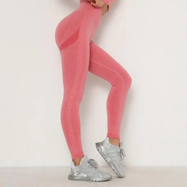 Yoga Hosen Frauen Leggings Für Fitness Hohe Taille Gym Legging Frauen Push Up Solide Workout Fitness Frauen Nahtlose Leggings
