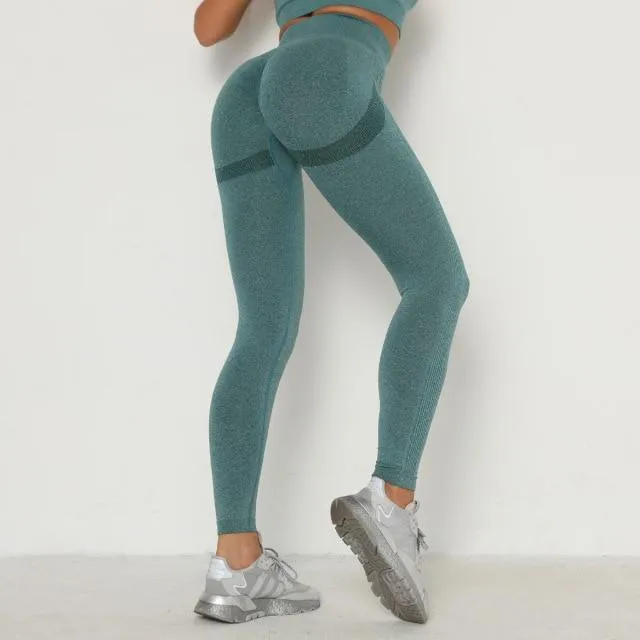 Yoga Hosen Frauen Leggings Für Fitness Hohe Taille Gym Legging Frauen Push Up Solide Workout Fitness Frauen Nahtlose Leggings