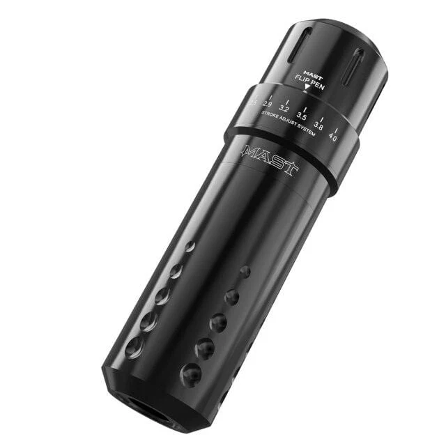 Mast Einstellbarer Hub Permanent Make-up Tattoo Stift Maschine RCA-Schnittstelle Professionelle Coreless Motor Tattoo Rotary Machine