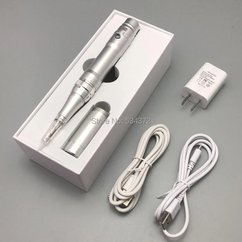 Silberne Profi-Kartuschen, Nadeln, Make-up-Stift, wiederaufladbare Akku-Permanent-Make-up-Maschine