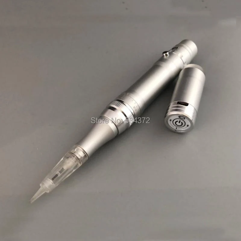 Silberne Profi-Kartuschen, Nadeln, Make-up-Stift, wiederaufladbare Akku-Permanent-Make-up-Maschine