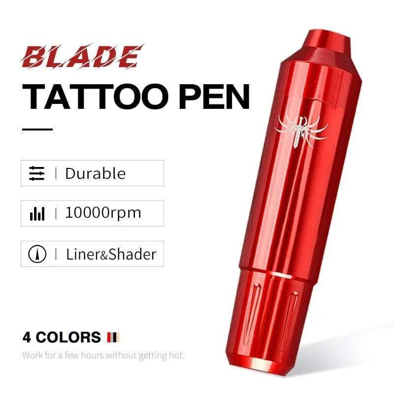 Rotierender Tattoo-Maschinenstift, leistungsstarker, langlebiger Motor, geräuschlos, RCA-Buchse für Schattierung und Liner, 10000 U/min, Hochgeschwindigkeits-Tattoo-Versorgung, PMU