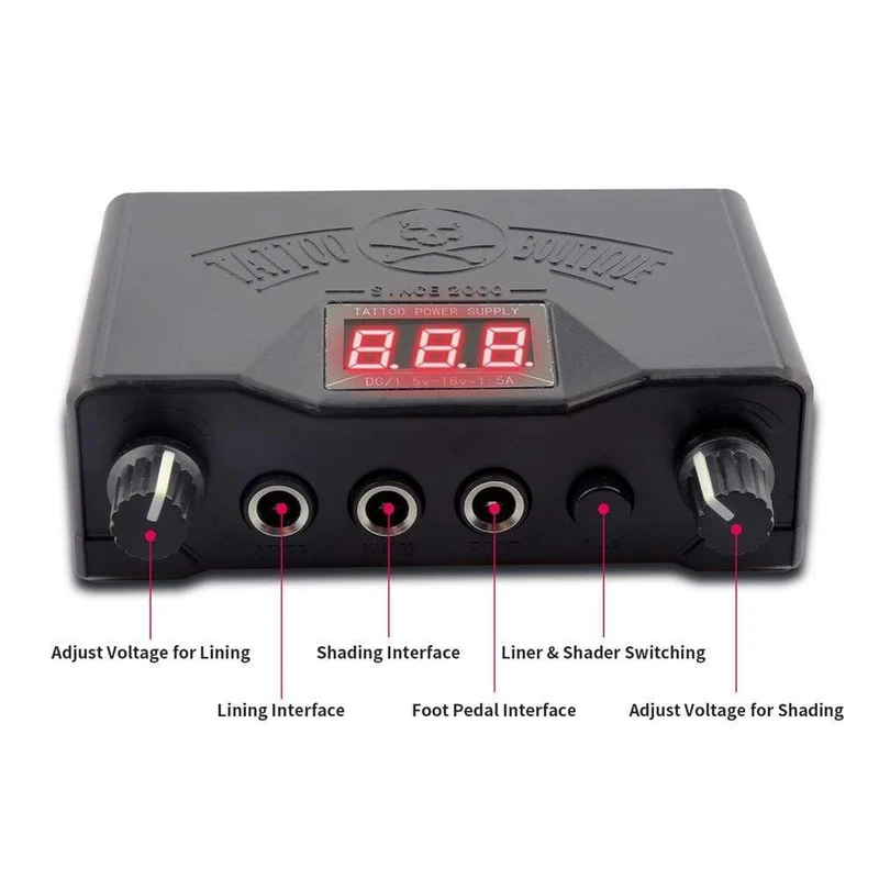 Professionelles Tattoo Kit Set Permanent Make-up Kit Rotary Maschinen Tattoo Netzteil Tattoo Nadeln Tinte Komplettes Werkzeug Zubehör