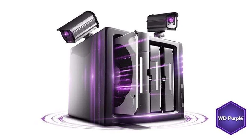 Digitale WD Surveillance Purple 4 TB 3.5 Zoll interne Festplatte SATA 6.0 Gbit/s Festplatte für CCTV-DVR-Überwachungskamera IP