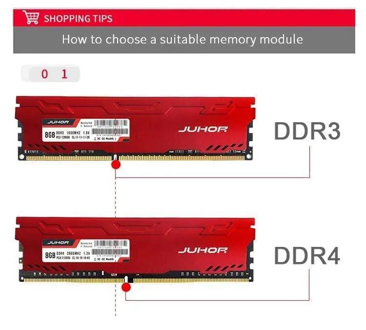 Speicher 8 GB DDR4 4 GB 2400 MHz 2666 MHz 16 GB Memoria Desktop Ram