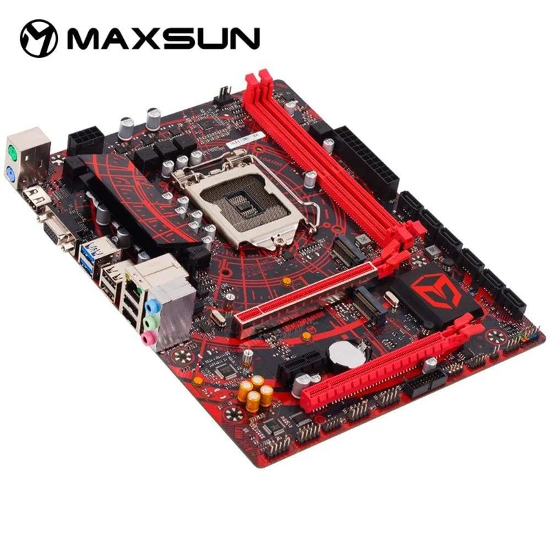 Motherboard Meterstone B460M USB3.1*3 LGA1200 M-ATX SATA 3.0 PCI-E NVME unterstützt Intel 10th Core PCIE 16X Alloy Armor Slot