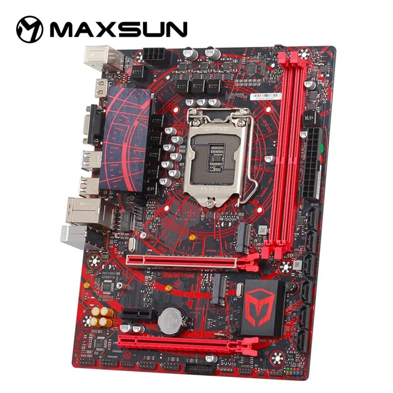 Motherboard Meterstone B460M USB3.1*3 LGA1200 M-ATX SATA 3.0 PCI-E NVME unterstützt Intel 10th Core PCIE 16X Alloy Armor Slot